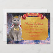 Goldene Königin Einladung (Vorderseite)