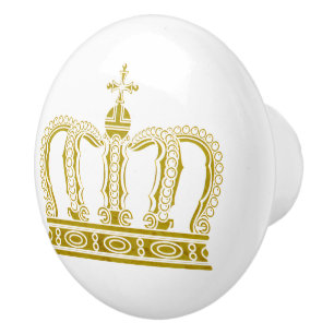 Goldene königliche Krone + Ihr backgr. u. Ideen Keramikknauf