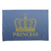 Goldene königliche Krone + Ihr backgr. u. Ideen Kissenbezug (Vorderseite-Rechts)