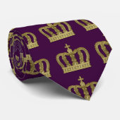 Goldene königliche Krone II + Ihr backgr. u. Ideen Krawatte (Gerollt)