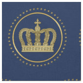 Goldene königliche Krone II u. Sterne + Ihre Stoff (Nahaufnahme)