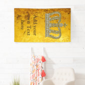 Goldene königliche Krone III + Ihr backgr. u. Banner (Insitu)