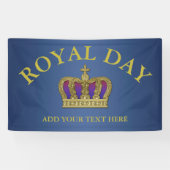 Goldene königliche Krone IV + Ihr backgr. u. Ideen Banner (Horizontal)