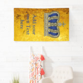 Goldene königliche Krone V + Ihr backgr. u. Ideen Banner (Insitu)