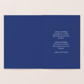 Goldene Konstellation Libra zum Geburtstag Folienkarte (Innenseite)