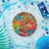 Goldene Korallen Sommer Tropischer Ozean Fisch Aqu Pappteller (Party)