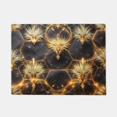 Goldene kosmische Geometrie Fußmatte (Vorderseite)