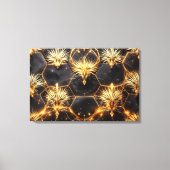 Goldene kosmische Geometrie Leinwanddruck (Vorderseite)