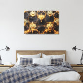 Goldene kosmische Geometrie Leinwanddruck (Insitu (Schlafzimmer))