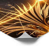 Goldene kosmische Geometrie Poster (Ecke)