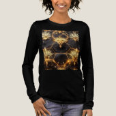 Goldene kosmische Geometrie Tri-Blend Shirt (Vorderseite)