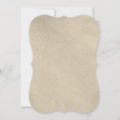 Goldene Kranz-Leaf zum 50. Hochzeitstag Einladung (Rückseite)