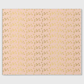 Goldene Kreise Gemustert Geschenkpapier (Flach)