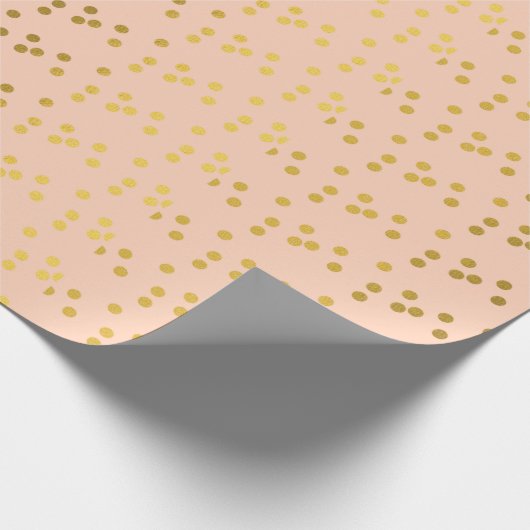 Goldene Kreise Gemustert Geschenkpapier (Ecke)