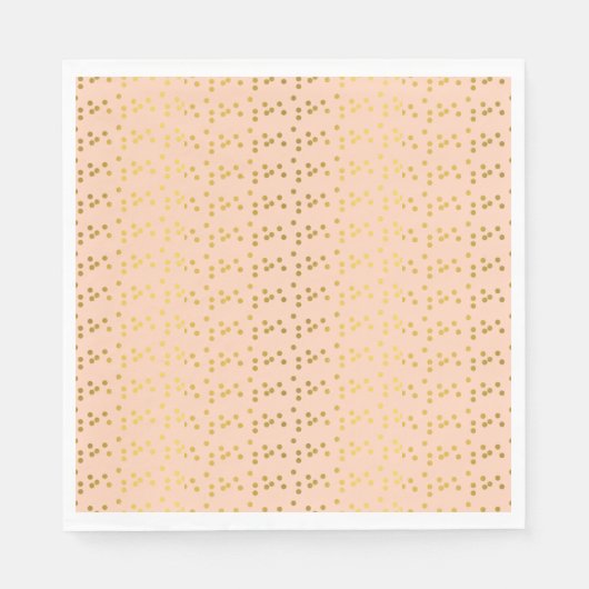 Goldene Kreise Gemustert Serviette (Vorderseite)