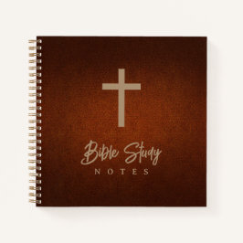 Goldene Kreuz-Ledersehbibel Notizblock