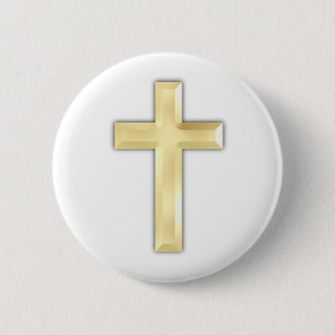 Goldene Kreuze Button