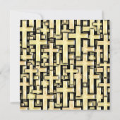 Goldene Kreuze Einladung (Rückseite)