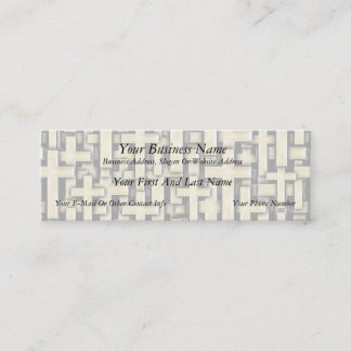 Goldene Kreuze Mini Visitenkarte