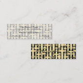 Goldene Kreuze Mini Visitenkarte (Vorne/Hinten)