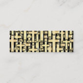 Goldene Kreuze Mini Visitenkarte (Rückseite)