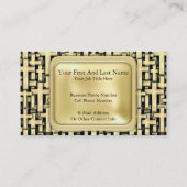 Goldene Kreuze Visitenkarte (Rückseite)