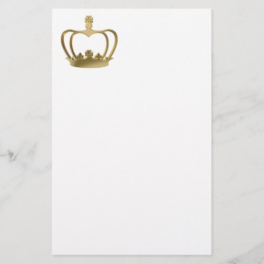 Goldene Krone Briefpapier (Vorderseite)