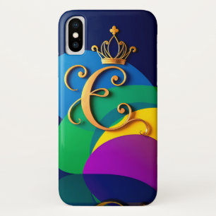 Goldene Krone Buchstabe C Königliches Monogramm El Case-Mate iPhone Hülle