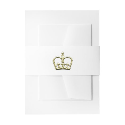Goldene Krone Einladungsbanderole (Vorderseite Beispiel)