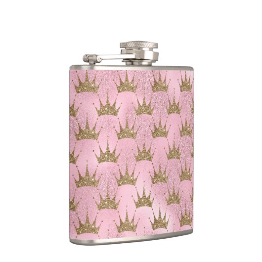 Goldene Krone Flachmann (Rechts)