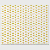 Goldene Krone  Geschenkpapier (Flach)