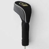 Goldene Krone Golf Headcover (angewinkelt)