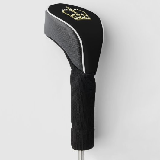 Goldene Krone Golf Headcover (angewinkelt)