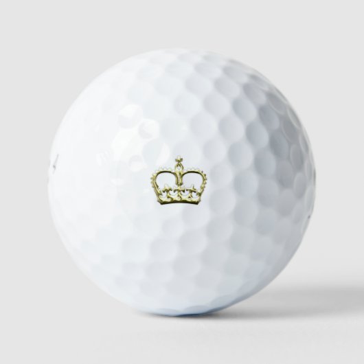 Goldene Krone Golfball (Vorderseite)