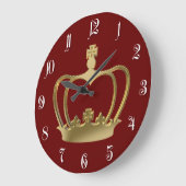 Goldene Krone Große Wanduhr (Winkel)