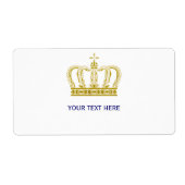 Goldene Krone + Ihr Text (Vorne)