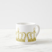 Goldene Krone + Ihre Ideen Espressotasse (Vorderseite Rechts)
