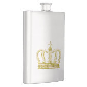 Goldene Krone + Ihre Ideen Flachmann (Rechts)