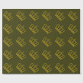 Goldene Krone + Ihre Ideen Geschenkpapier (Flach)