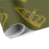 Goldene Krone + Ihre Ideen Geschenkpapier (Rolleneckpunkt)
