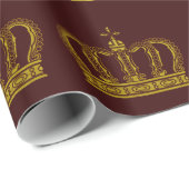Goldene Krone + Ihre Ideen Geschenkpapier (Rolleneckpunkt)
