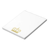Goldene Krone + Ihre Ideen Notizblock (Rotiert)