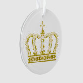 Goldene Krone + Ihre Ideen Ornament (Vorderseite)