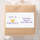 Goldene Krone "It's a Prince" mit Zauberer Schrift (Insitu)