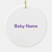 Goldene Krone "It's a Prince" mit Zauberer Schrift Keramikornament (Hinten)