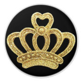 Goldene Krone Keramikknauf (Vorderseite)