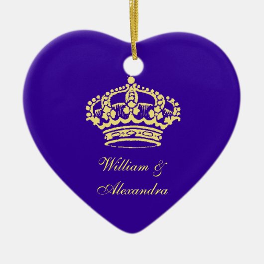 Goldene Krone Keramikornament (Vorne)