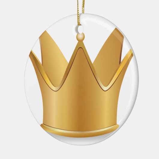 Goldene Krone Keramikornament (Links)