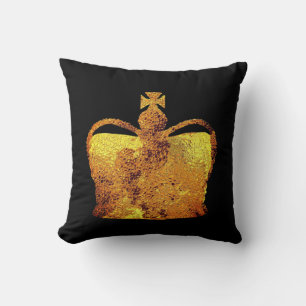 Goldene Krone Königs Kissen