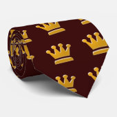 Goldene Krone Krawatte (Gerollt)